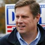Republican US Senate candidate Geoff Diehl at a campaign stop in Fitchburg on Saturday.