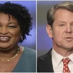 Georgia gubernatorial candidates Stacey Abrams, left, and Brian Kemp. 