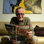 Stan Lee in his office in Beverly Hills in 2004.