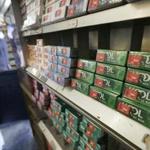 Packs of menthol cigarettes at a store in San Francisco. 