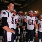 Nashville TN 11/11/18 New England Patriots Tom Brady and his offense in the tunnel before they play the Tennessee Titans at Nissan Field. (photo by Matthew J. Lee/Globe staff) topic: reporter: 