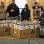 In this 2016 file photo, customers lined up at the Trillium Brewery and Taproom in Canton. 