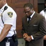 Shaquille Brown enters court room for a hearing at Suffolk Superior Court. 