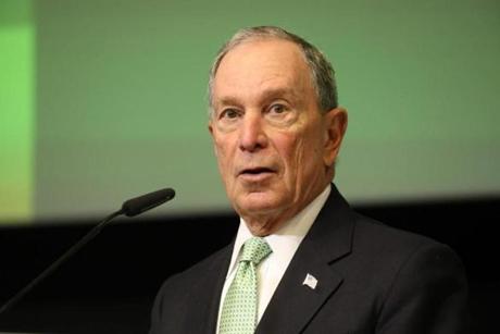 (FILES) In this file photo taken on March 22, 2018 United Nations Secretary-general envoy for climate action, Michael Bloomberg delivers a speech during the green finance conference at the European commission headquarters in Brussels. - Michael Bloomberg's record $1.8 billion donation for financial aid to Johns Hopkins University highlights the problem of student debt in America, which can still be a burden even years after graduation. According to the Department of Education, 42.2 million Americans were repaying a federal student loan at the end of June 2018 for a total sum of nearly $1.5 trillion, the largest volume of debt after home loans. (Photo by Ludovic MARIN / AFP)LUDOVIC MARIN/AFP/Getty Images
