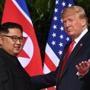 President Trump and North Korea?s leader Kim Jong Un in June.