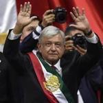 Mexico?s new President Andres Manuel Lopez Obrador acknowledged the applause after he was sworn in.