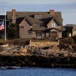 The American flag was at half staff Saturday at Walker?s Point, the Bush family compound in Kennebunkport, Maine.