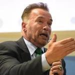 Arnold Schwarzenegger spoke Monday during the climate change summit.