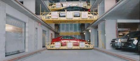 Automated garages, which can tightly stack cars, are coming to two Boston developments.
