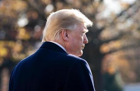 US President Donald Trump walks to Marine One prior to departing from the South Lawn of the White House in Washington, DC, December 7, 2018. - Trump is traveling to Kansas City, Missouri. (Photo by SAUL LOEB / AFP)SAUL LOEB/AFP/Getty Images
