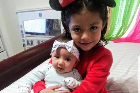Adrianna Mejia-Rivera, 5, and her 2-month-old sister, Natasha Nicole Mejia-Rivera, were killed in a crash Sunday in Revere. (GoFundMe)

