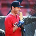 Boston, MA: 7-31-18: New Red Sox 2B Ian Kinsler is pictured as he waits outside the cage to take batting practice. The Boston Red Sox hosted the Philadelphia Phillies in a regular season inter league baseball game at Fenway Park. (Jim Davis/Globe Staff)
