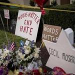 A memorial for the 11 victims killed by a shooter at Tree of Life Congregation in Pittsburgh in October. Hate crime increased 17 percent last year from 2016, the FBI has reported, and a new state report said the number of hate crimes in Massachusetts in 2017 reached its highest level since 2003.