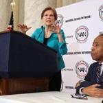 The Rev. Al Sharpton listened to Senator Elizabeth Warren last month. Sharpton says he was surprised by her ability to connect with black voters with her words and actions.