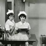 Laverne & Shirley The Florence Nightingales are none other than Laverne (Penny Marshall, left) and Shirley (Cindy Williams), doing volunteer service at a hospital where marriageable doctors are in 
