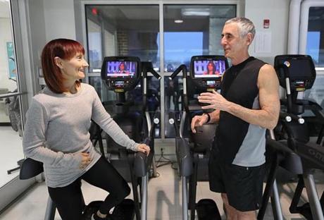 After becoming bored in retirement, Ron Cohen took a job at the Y, where he and his wife, Susan, a teacher, are members. 
