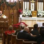 Boston, MA - 12/25/2018- ] Cardinal Seán Patrick O'Malley gives his sermon during the Christmas Mass at the Cathedral of the Holy Cross in Boston. (Michael Swensen for The Boston Globe) Topic: (Metro) 