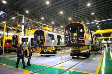 New Orange Line cars are set to enter service early in 2019.
