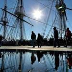 A ceremony was held aboard the USS Constitution to commemorate the 206th anniversary of a War of 1812 battle and victory over the HMS Java.