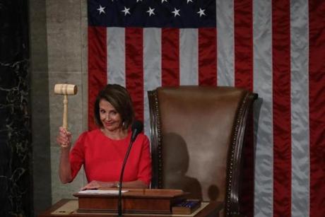 Speaker Nancy Pelosi and House Democrats voted late Thursday on a package of bills that would reopen the federal government.

