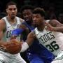 Boston, MA - 1/04/2019 - (2nd quarter) Boston Celtics guard Marcus Smart (36) makes the steal during the second quarter. The Boston Celtics host the Dallas Mavericks at TD Garden. - (Barry Chin/Globe Staff), Section: Sports, Reporter: Adam Himmelsbach, Topic: 05Celtics-Mavericks, LOID: 8.5.8079162.