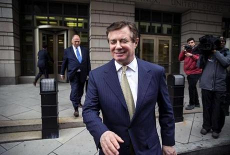 The former Trump campaign chairman on Tuesday denied in a filing that he broke his plea deal by lying repeatedly to prosecutors working for special counsel Robert Mueller about the data-sharing and other issues.
