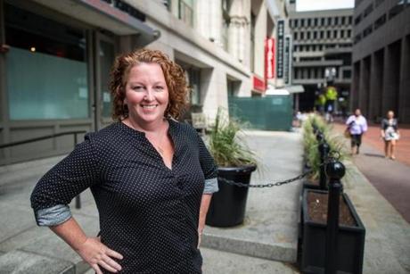 Chef Mary Dumont posed for a photo in 2016 outside the space that would become Cultivar.
