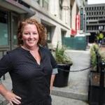 Chef Mary Dumont posed for a photo in 2016 outside the space that would become Cultivar.