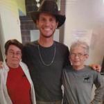 Maine resident Mary Winchenbach (right) and her partner, Deb Nicholls, filmed a segment for the Comedy Central show ?Tosh.0? with host Daniel Tosh. 