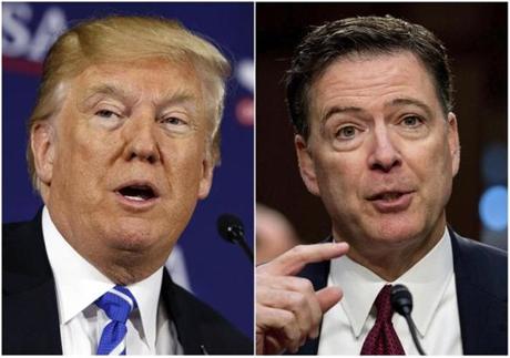 President Trump fired then-FBI director James Comey in May 2017.
