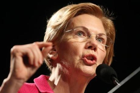 Senator Elizabeth Warren addressed the crowd Monday during the Martin Luther King Jr. Memorial Breakfast at the Boston Convention and Exhibition Center.
