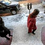 BOSTON, MA - 1/22/2019: There is always.... just that one spot to look out for like this slippery patch of frozen ice and snow left unshoveled in front of a residential building on Cambridge Street Boston after a weekend storm. (David L Ryan/Globe Staff ) SECTION: METRO TOPIC stand alone photo