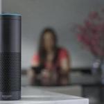 This product image provided by Amazon shows the Amazon Echo speaker. The biggest feature in Amazon?s Echo speaker is a voice-recognition system called Alexa that is designed to control Pandora, Amazon Music and Prime Music services as well as give information on news, weather and traffic. (Amazon via AP)