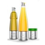 Lesieur?s stainless steel vegetable oils and mayonnaise containers designed for use with Loop. 