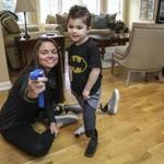 Noelle Lambert started the Born to Run Foundation a little over a year ago and Isaak Depelteau received an athletic prosthetic from the nonprofit.