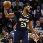 New Orleans Pelicans' Anthony Davis plays against the Minnesota Timberwolves in an NBA basketball game Saturday, Jan. 12, 2019, in Minneapolis. (AP Photo/Jim Mone)