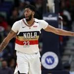 NEW ORLEANS, LOUISIANA - JANUARY 09: Anthony Davis #23 of the New Orleans Pelicans looks on during the game against the Cleveland Cavaliers at Smoothie King Center on January 09, 2019 in New Orleans, Louisiana. NOTE TO USER: User expressly acknowledges and agrees that, by downloading and or using this photograph, User is consenting to the terms and conditions of the Getty Images License Agreement. (Photo by Chris Graythen/Getty Images)