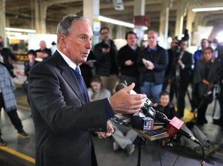 Michael Bloomberg, the former New York City mayor, visited New Hampshire Tuesday. 
