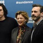 ?The Report? stars (from left) Adam Driver, Annette Bening, and Jon Hamm attended the film?s premiere at the Sundance Film Festival in Park City, Utah.