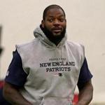 Foxborough, MA - 12/14/2016 - New England Patriots tight end Martellus Bennett during today's walk through practice inside the Patriots indoor training facility. Patriots practice in Foxborough. - (Barry Chin/Globe Staff), Section: Sports, Reporter: Jim McBride, Topic: 15Patriots Practice, LOID: 8.3.995617015.