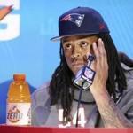 New England Patriots linebacker Dont'a Hightower answers questions during opening night for the NFL Super Bowl 53 football game at State Farm Arena, Monday, Jan. 28, 2019, in Atlanta. (AP Photo/Steve Luciano)
