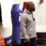 Foxborough, MA - 1/25/2019 - New England Patriots defensive coordinator/linebackers coach Brian Flores. New England Patriots practice at Gillette Stadium in Foxborough. - (), Section: Sports, Reporter: Jim McBride, Topic: 26Patriots, LOID: 8.5.213616483.