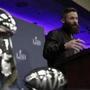 Super Bowl LIII MVP New England Patriots' Julian Edelman answers questions during a news conference for the NFL Super Bowl 53 football game Monday, Feb. 4, 2019, in Atlanta. The Patriots beat the Los Angeles Rams 13-3. (AP Photo/David J. Phillip)