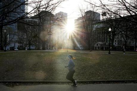 Warm weather is expected Monday in Boston.
