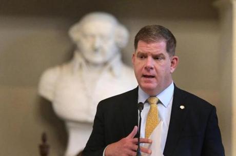 In the 2013 Boston mayoral race, now-Mayor Martin J. Walsh received nearly $329,000 through just 22 donations from labor unions. Under a proposed state rule change, those union donations would be severely limited in the future.
