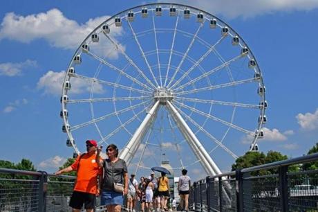 La Grande Roue De Montreal, in the Old Port section of the city, has been in operation since the fall of 2017. 
