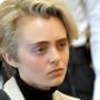 Michelle Carter, 22, appears in Taunton District Court in Taunton, Mass. Monday, February 11, 2019 for a hearing on her prison sentence. Carter was convicted in 2017 of involuntary manslaughter and sentenced to a 15 month prison term for encouraging 18-year-old Conrad Roy, III to kill himself when she instructed him over the phone to get back in his truck that was filling with toxic gas in July 2014. Her sentence was put on hold while the court reviewed the case and the defense argument that her actions were not criminal. Her conviction was upheld. Carter was jailed Monday on an involuntary manslaughter conviction. (Mark Stockwell/The Sun Chronicle via AP, Pool)