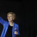 Senator Elizabeth Warren waved to residents in Cedar Rapids, Iowa, on Sunday.