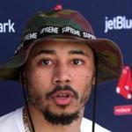 Fort Myers , FL - 2/14/2019 - (Day 3) Boston Red Sox center fielder Mookie Betts during his scheduled media availability session. Boston Red Sox pitchers and catchers workout at Jet Blue Park in Fort Myers, FL. - (Barry Chin/Globe Staff), Section: Sports, Reporter: Peter Abraham, Topic: 15Red Sox, LOID: 8.5.416616047.