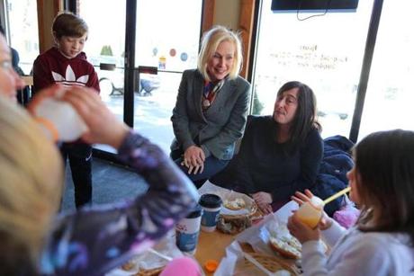Senator Kirsten Gillibrand visited several businesses in Downtown Exeter as the presidential hopeful was in New Hamshire for the weekend. 
